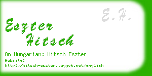 eszter hitsch business card